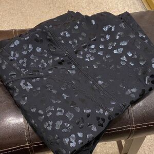 Black Leopard Print Leggings